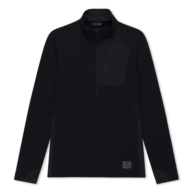 Women's Cloudripper Merino Grid Fleece Half Zip Pullover sold by Ridge Merino