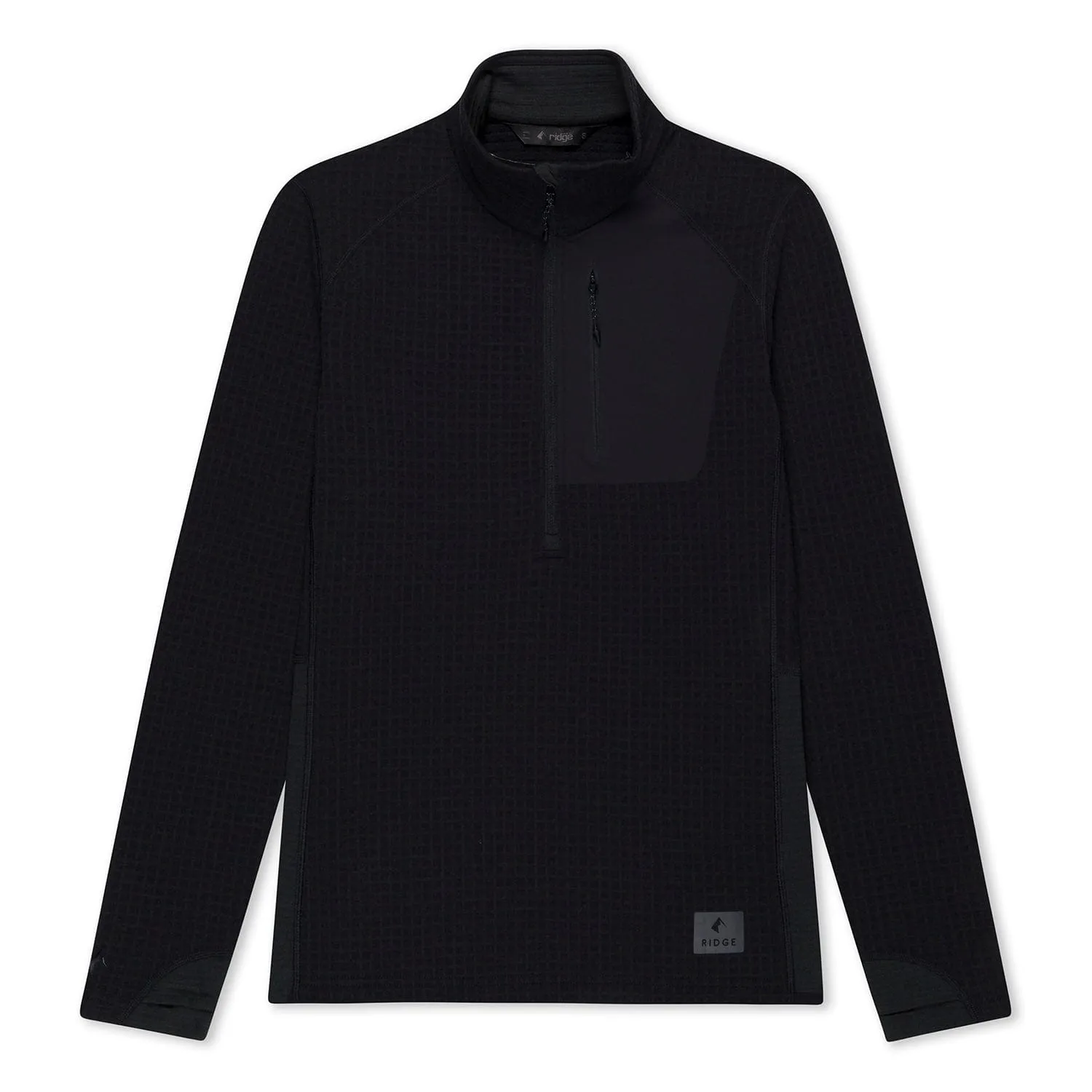 Women's Cloudripper Merino Grid Fleece Half Zip Pullover sold by Ridge Merino