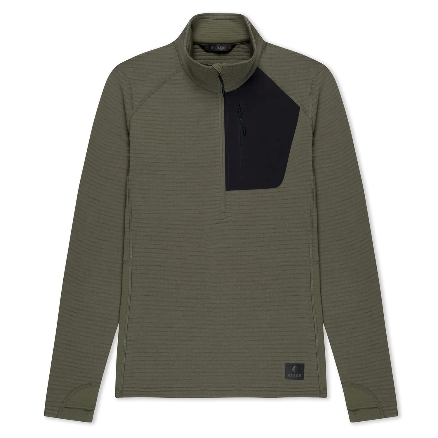 Women's Cloudripper Merino Grid Fleece Half Zip Pullover sold by Ridge Merino product image thumbnail 3