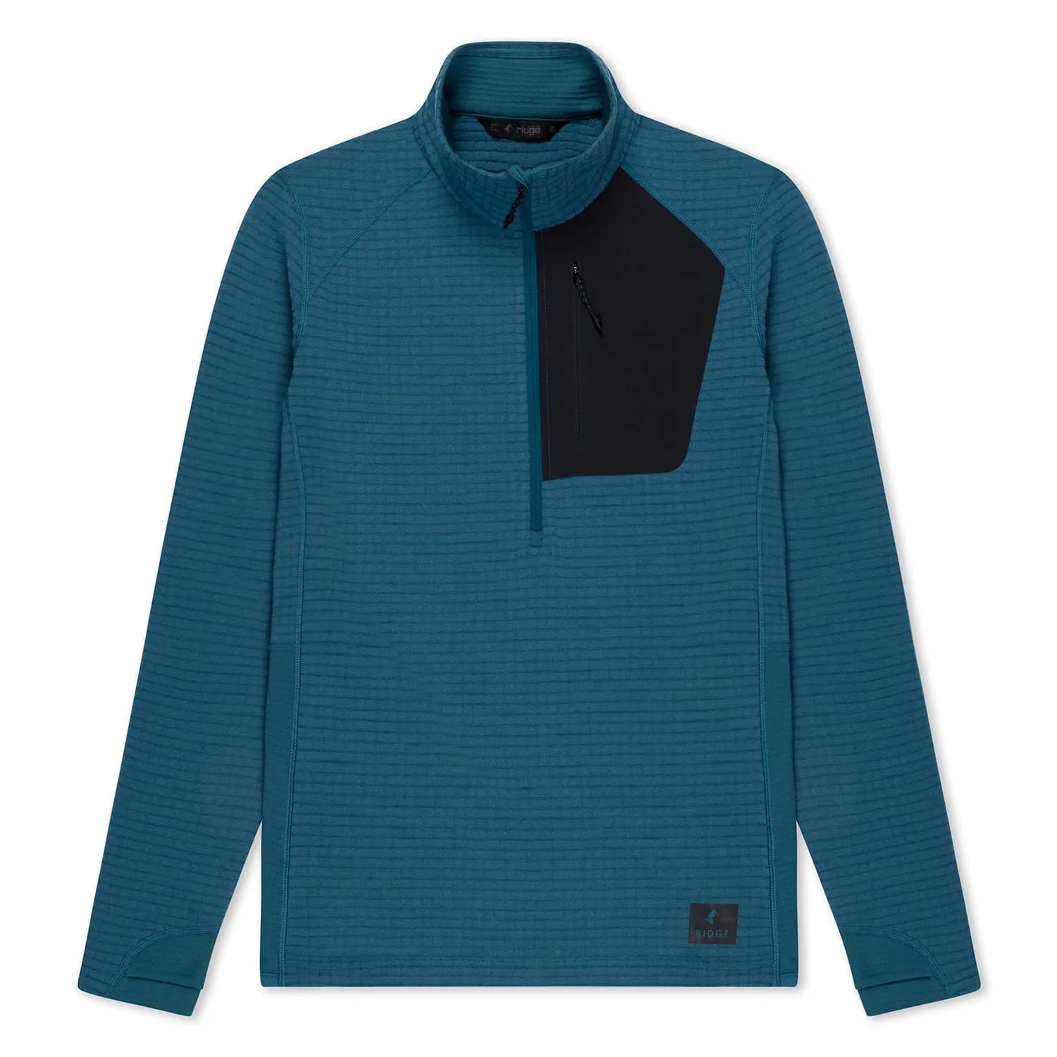 Women's Cloudripper Merino Grid Fleece Half Zip Pullover sold by Ridge Merino product image thumbnail 2