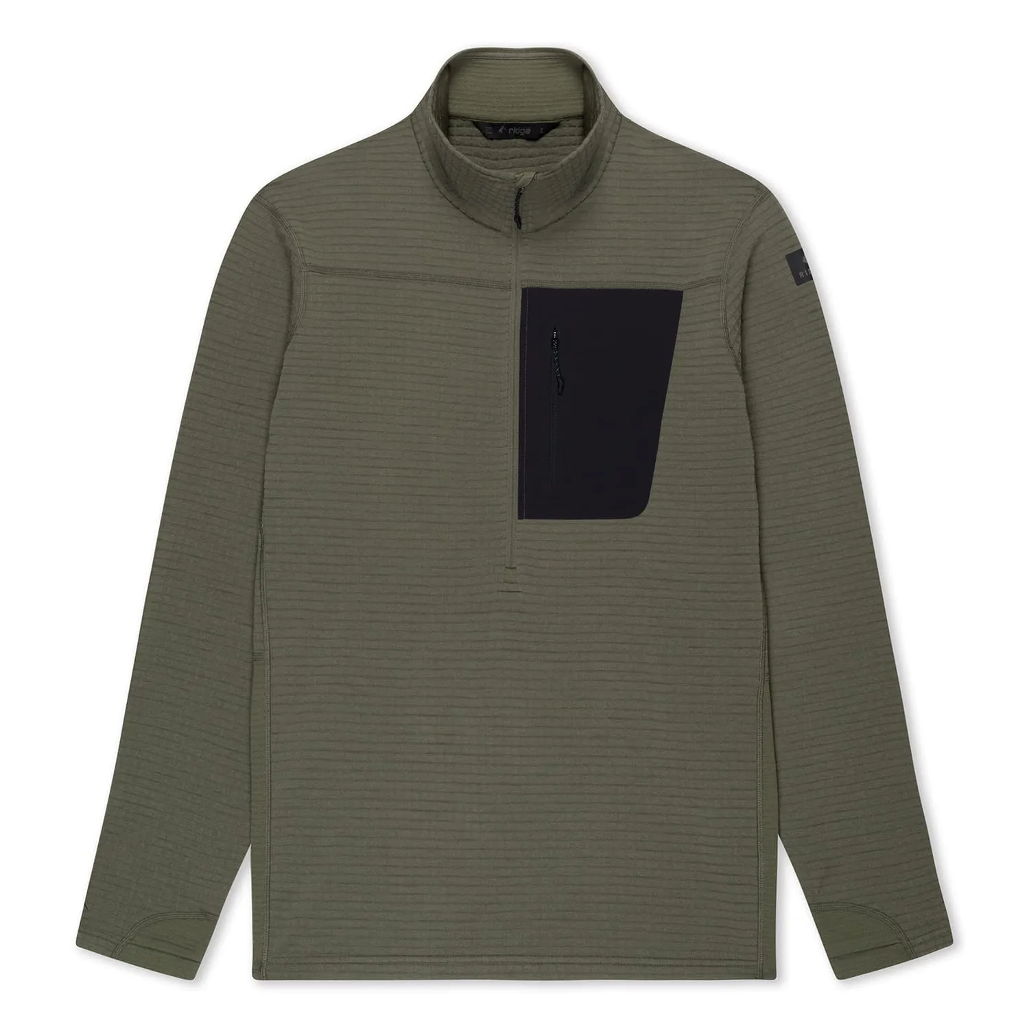 Men's Cloudripper Merino Grid Fleece Half Zip Pullover sold by Ridge Merino product image thumbnail 3