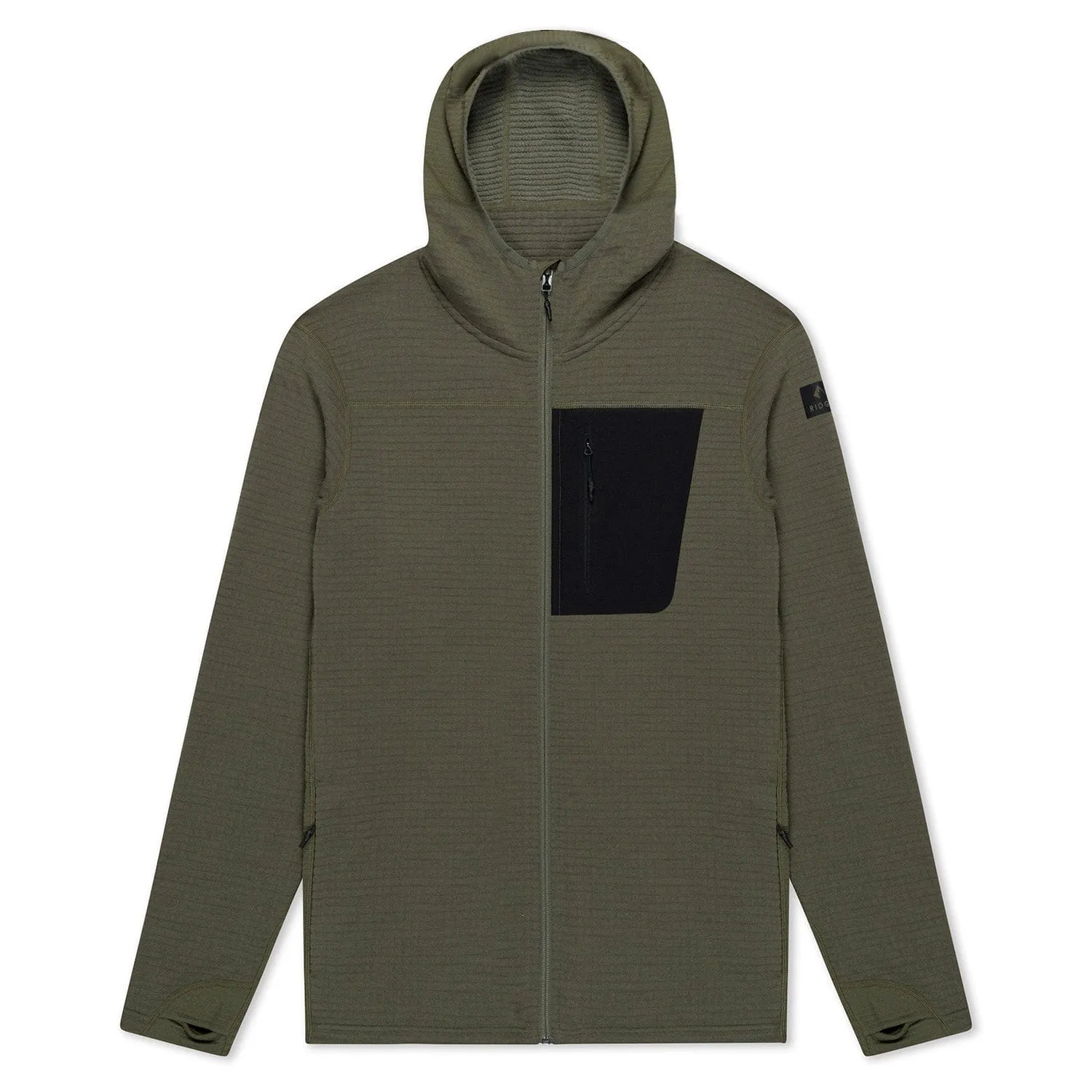 Men's Cloudripper Merino Grid Fleece Full Zip Jacket sold by Ridge Merino