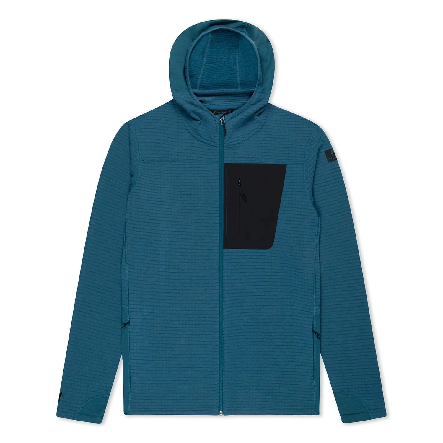 Men's Cloudripper Merino Grid Fleece Full Zip Jacket sold by Ridge Merino product image thumbnail 4