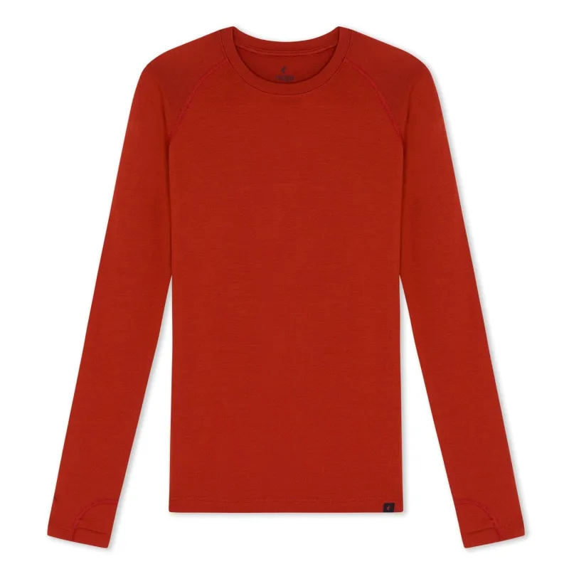 CLEARANCE Women's Inversion Heavyweight Crew Merino Wool Base Layer Shirt sold by Ridge Merino