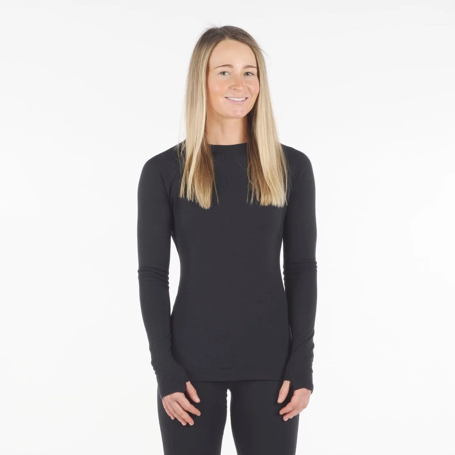 CLEARANCE Women's Inversion Heavyweight Crew Merino Wool Base Layer Shirt sold by Ridge Merino product image thumbnail 2