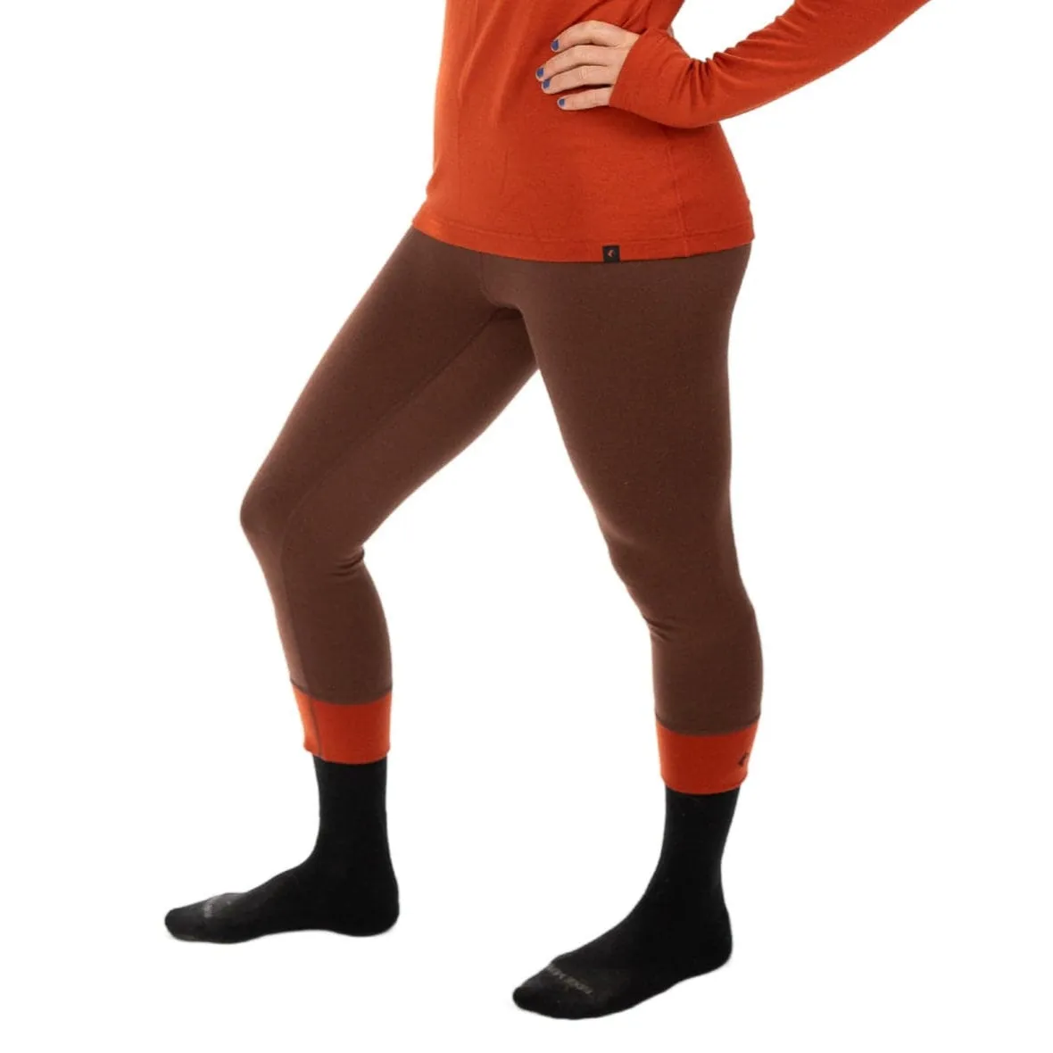 CLEARANCE Women's Inversion Heavyweight Merino Wool Base Layer Bottoms - 3/4 Length sold by Ridge Merino product image thumbnail 2