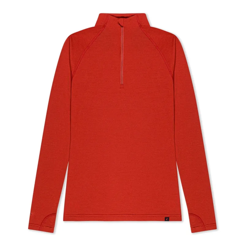 CLEARANCE Women's Aspect Quarter Zip Midweight Merino Wool Long Sleeve Shirt made by Ridge Merino