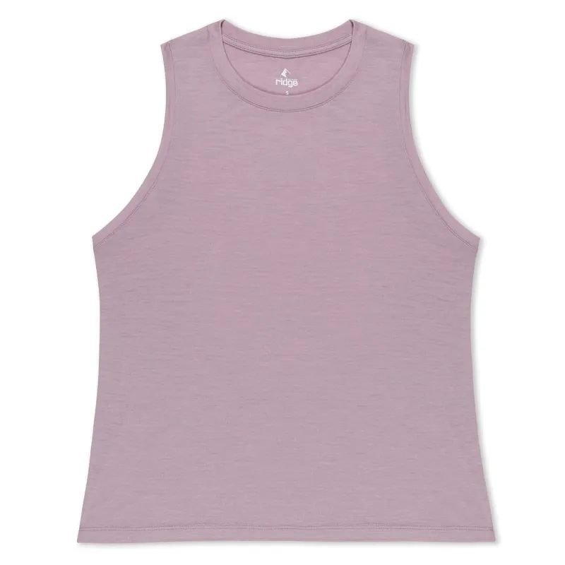 Women's Canopy Merino Tencel Tank Top made by Ridge Merino