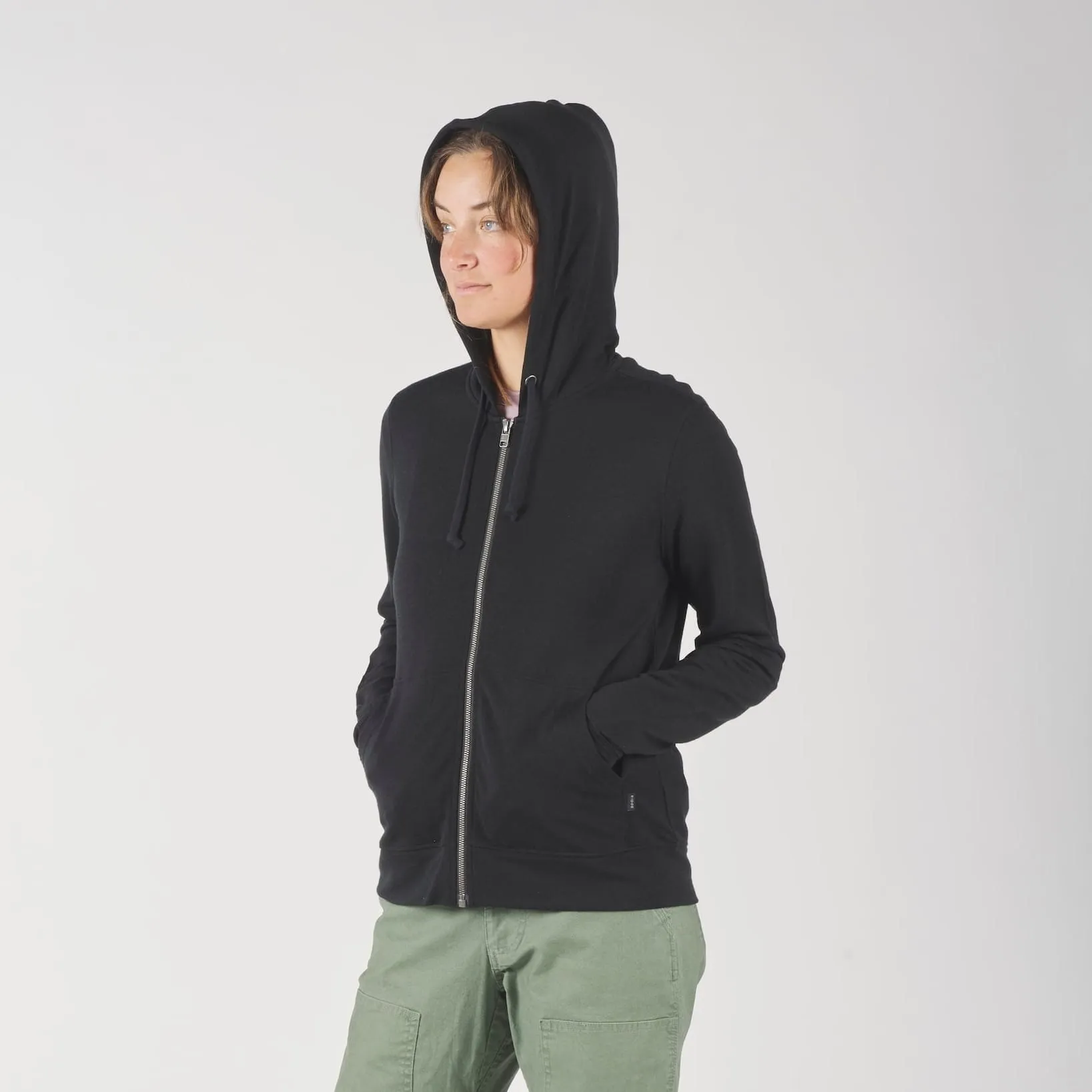 Women's Traveler Merino Full Zip Hoodie sold by Ridge Merino product image thumbnail 5