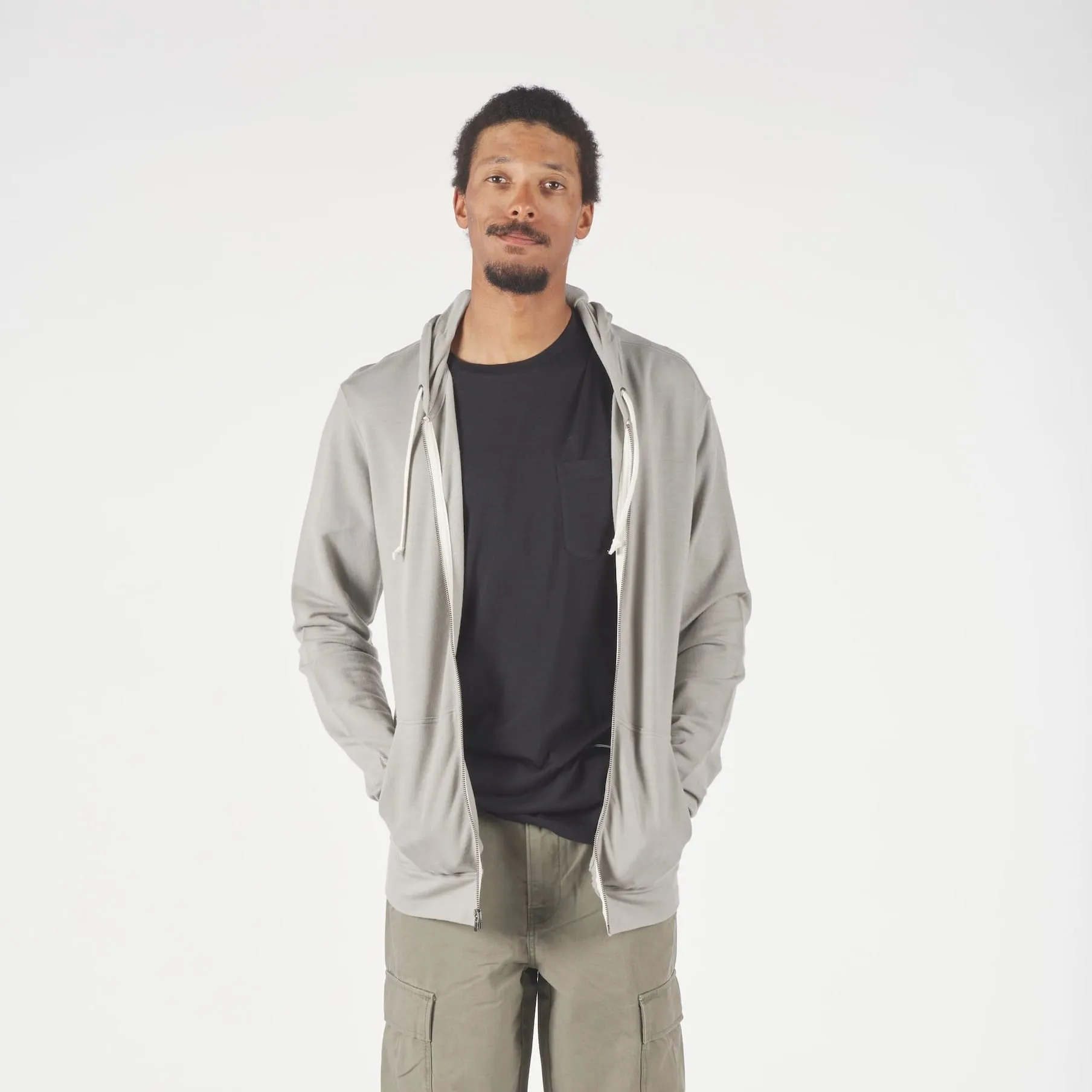 Men's Traveler Merino Full Zip Hoodie sold by Ridge Merino product image thumbnail 5