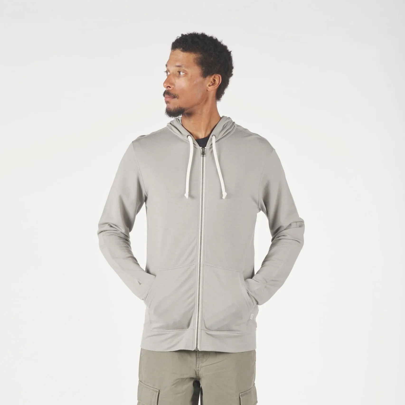 Men's Traveler Merino Full Zip Hoodie sold by Ridge Merino product image thumbnail 4
