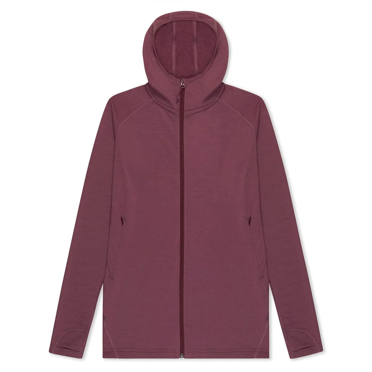 CLEARANCE Women's Hyde Merino Wool Hoodie Full Zip sold by Ridge Merino