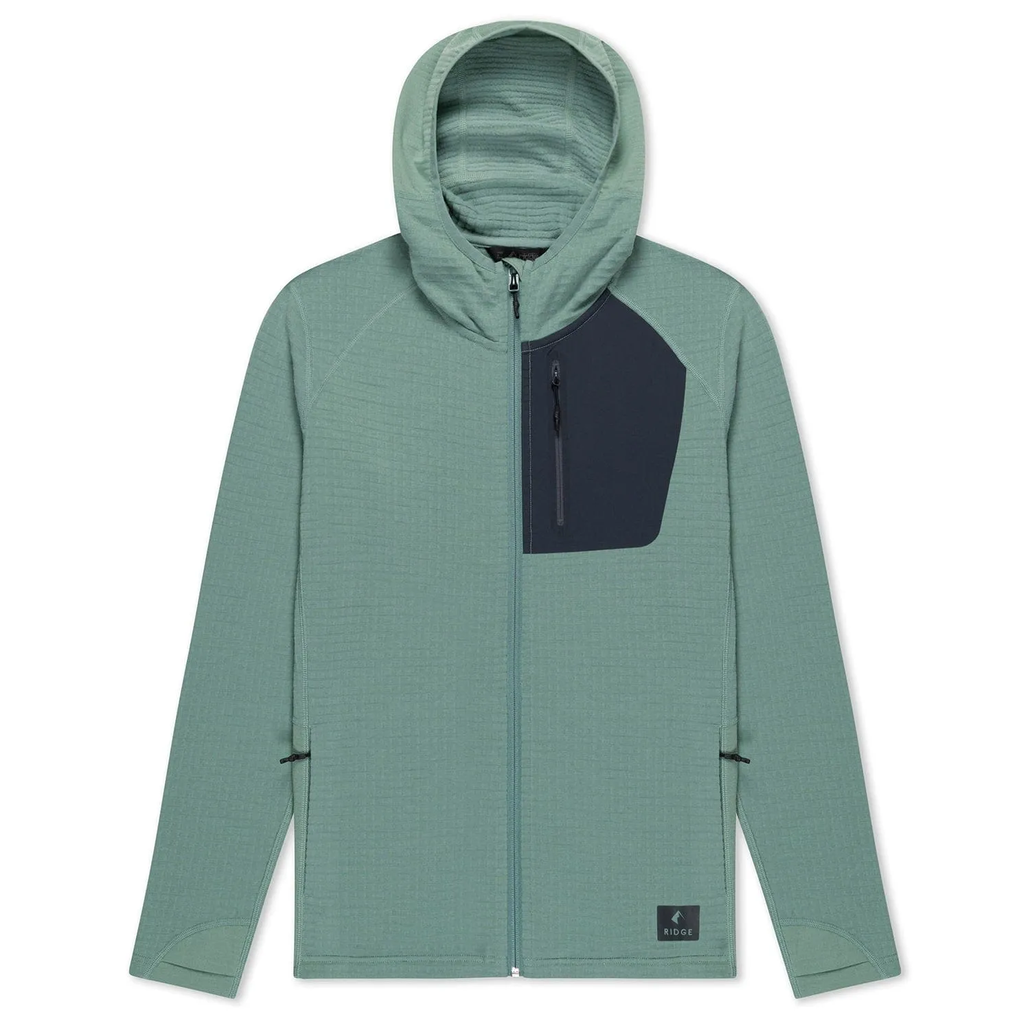 CLEARANCE Women's Cloudripper Merino Grid Fleece Full Zip Jacket sold by Ridge Merino product image thumbnail 3