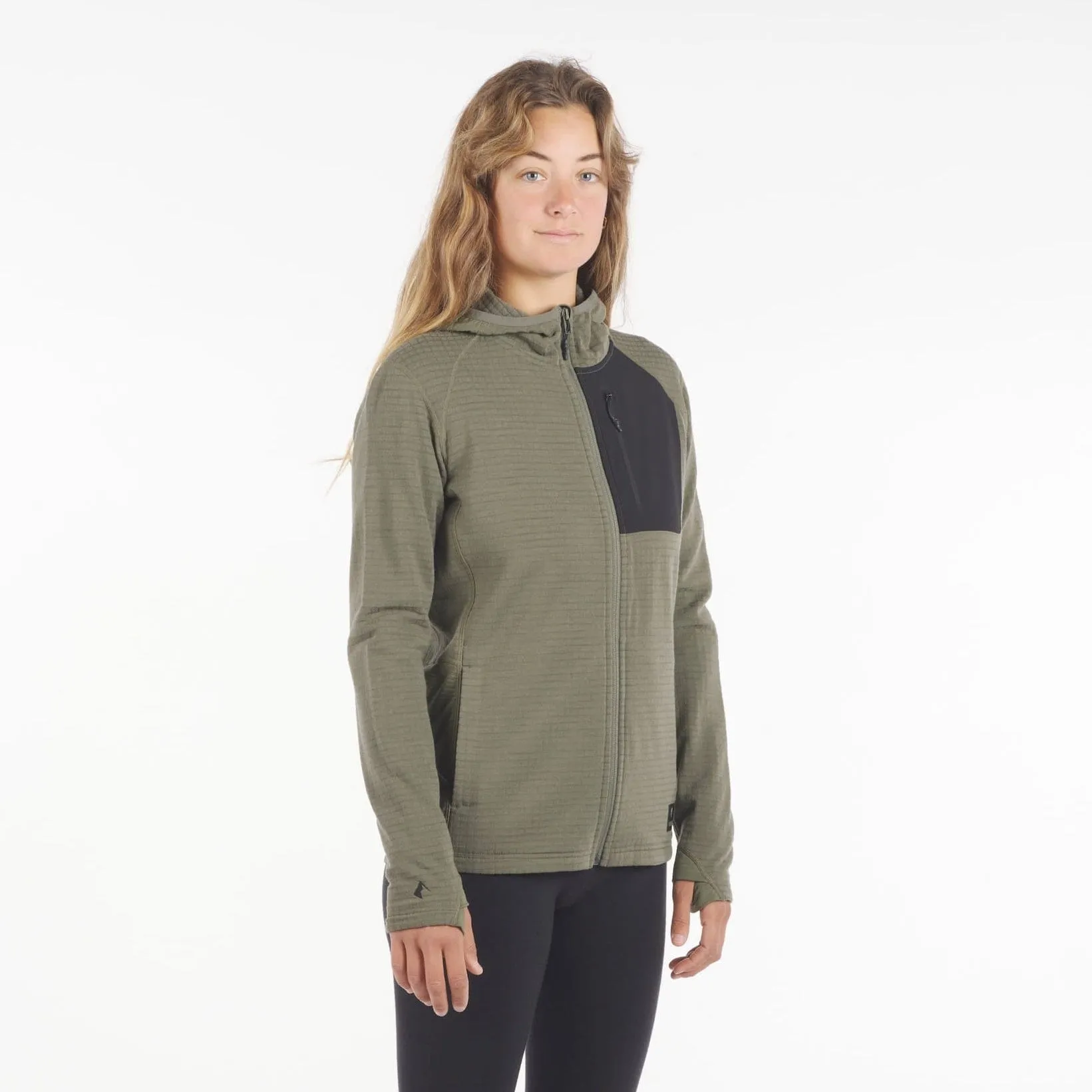 CLEARANCE Women's Cloudripper Merino Grid Fleece Full Zip Jacket sold by Ridge Merino product image thumbnail 2