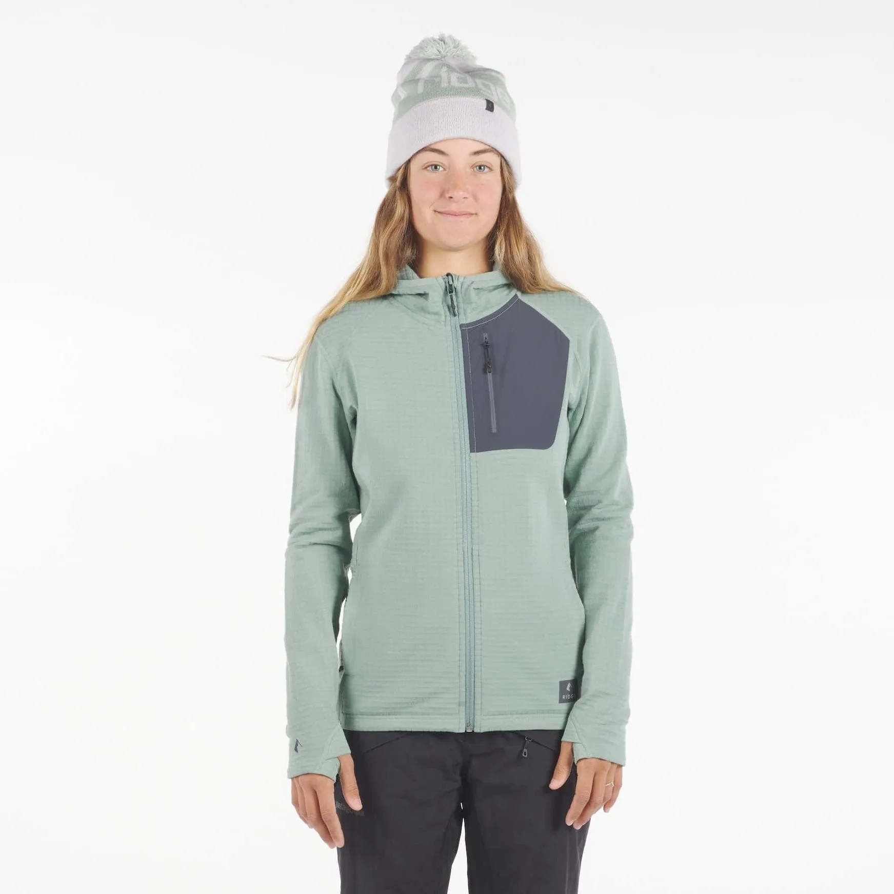 CLEARANCE Women's Cloudripper Merino Grid Fleece Full Zip Jacket sold by Ridge Merino product image thumbnail 5