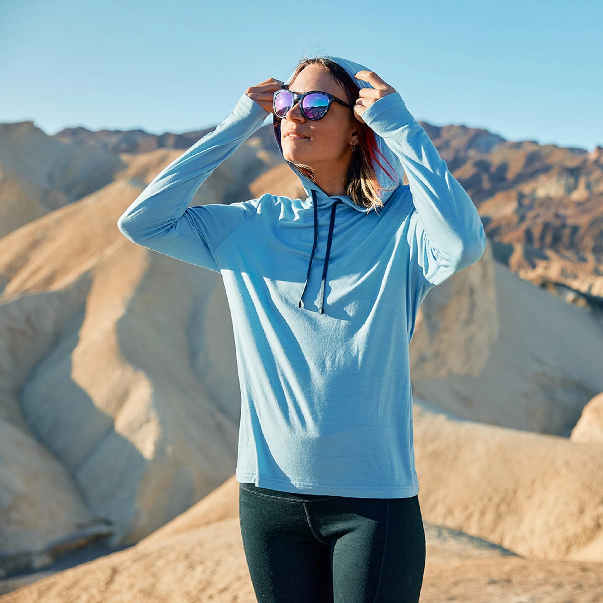 CLEARANCE Women's Solstice Lightweight Wool Hoodie - XS sold by Ridge Merino product image thumbnail 5