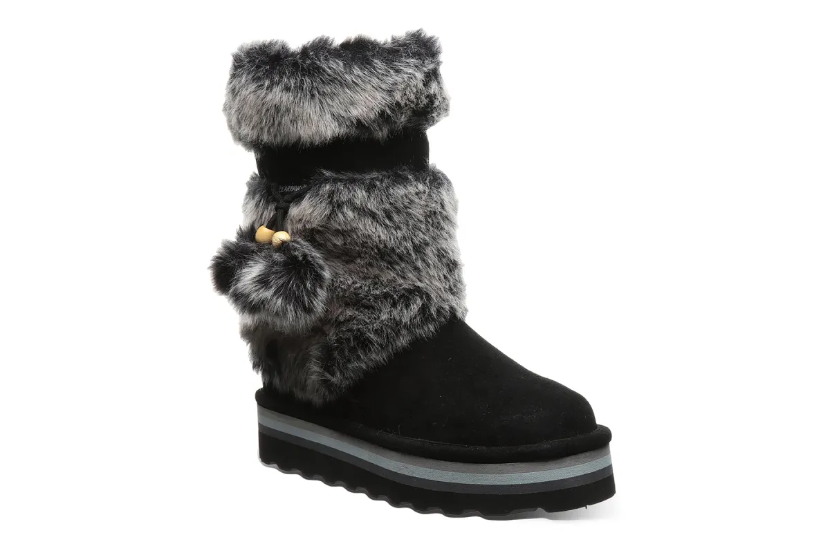 [DEINET] POM POM FUR BOOTS /追跡付 DEINET] POM POM FUR BOOTS IN BEIGE / ☆FREE SHIPPING☆