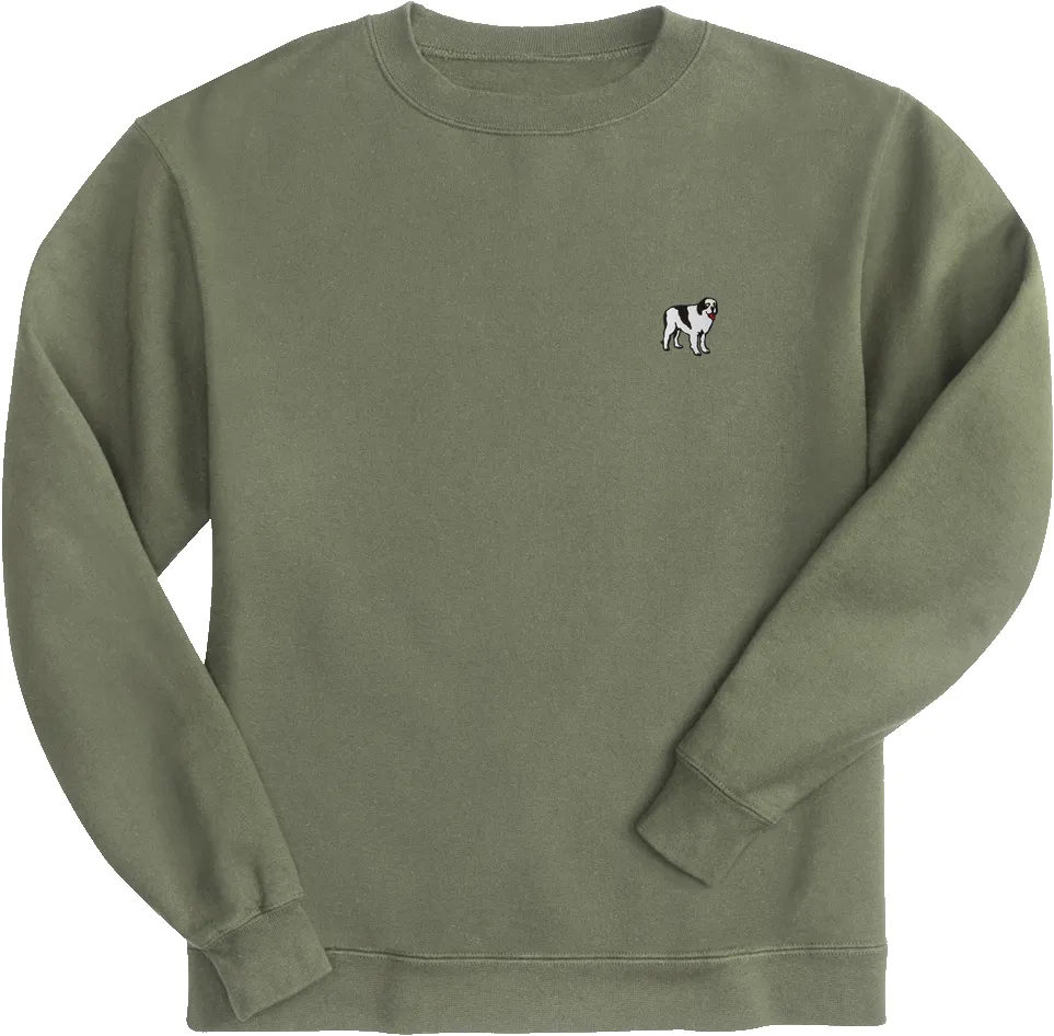 French Terry Fleece Embroidered Crew sold by The Walking Company