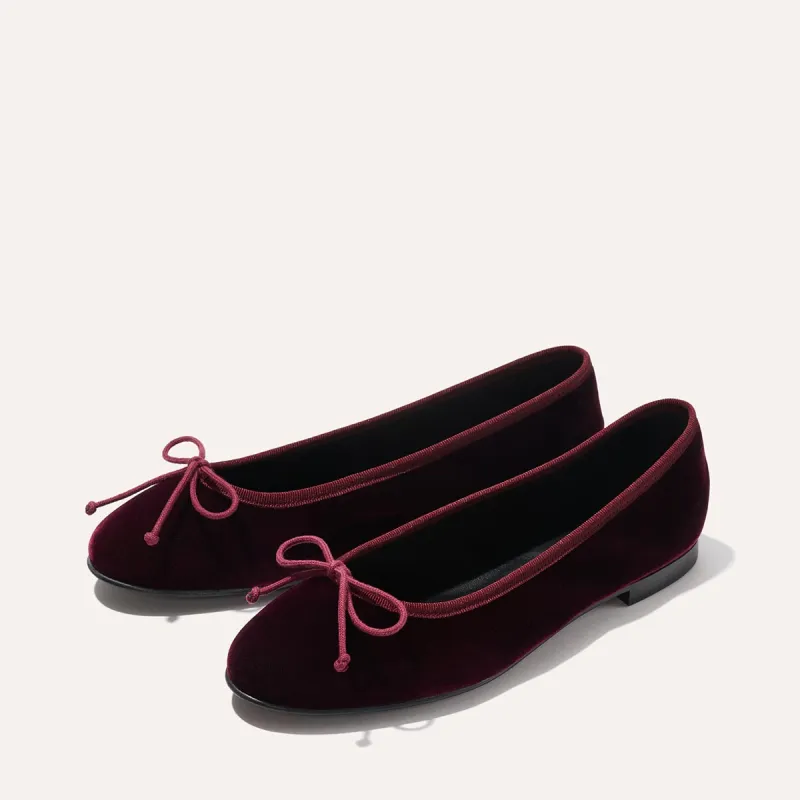 The Demi - Burgundy Velvet sold by Margaux