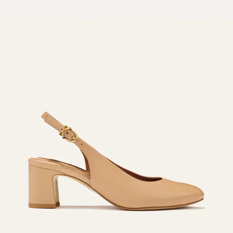 The Cluny Slingback - Dune Nappa made by Margaux