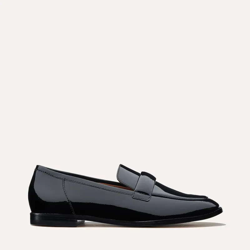 The Andie Loafer - Black Patent sold by Margaux