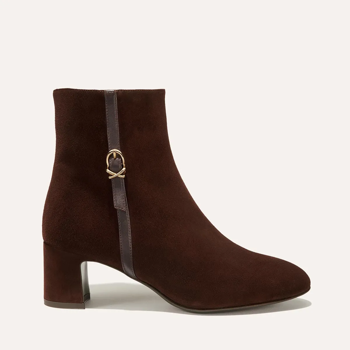 The Bowery Boot - Chocolate Suede sold by Margaux