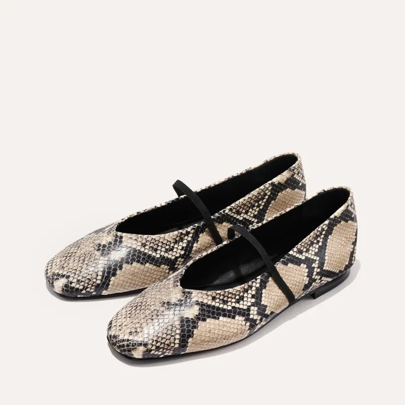The Phoebe - Natural Python Embossed sold by Margaux