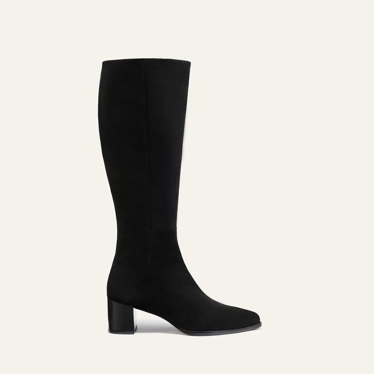 The Uptown Boot - Black Suede sold by Margaux