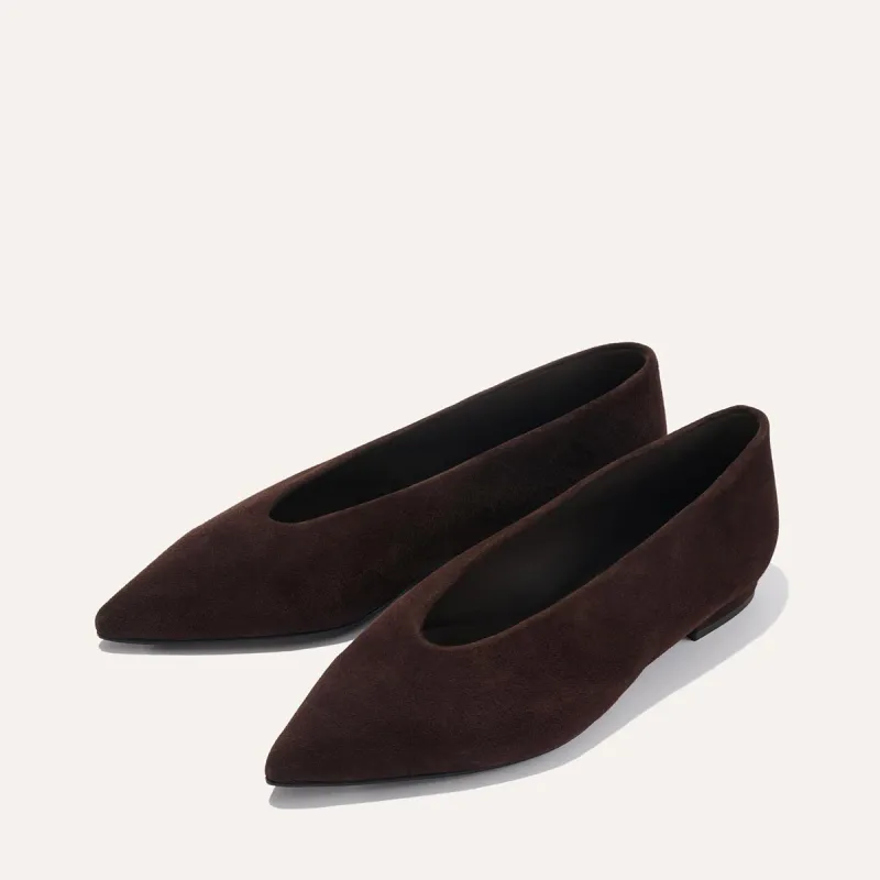 The Parra - Espresso Suede sold by Margaux