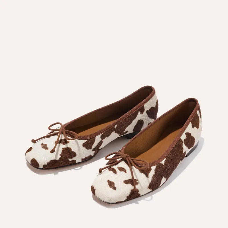 The Fonteyn - Cow Print Haircalf sold by Margaux