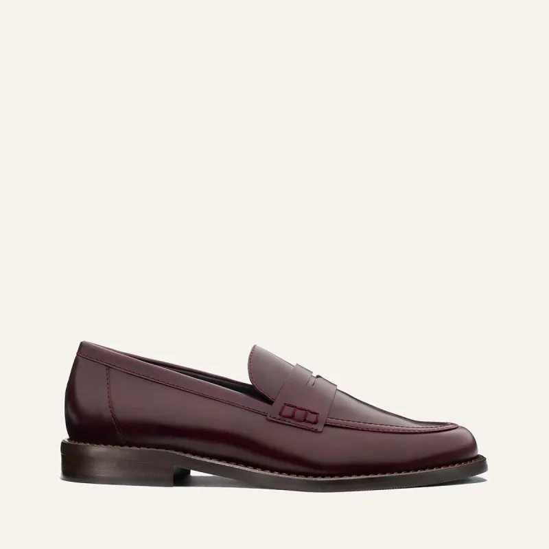 The Marlowe Loafer - Burgundy Calf sold by Margaux