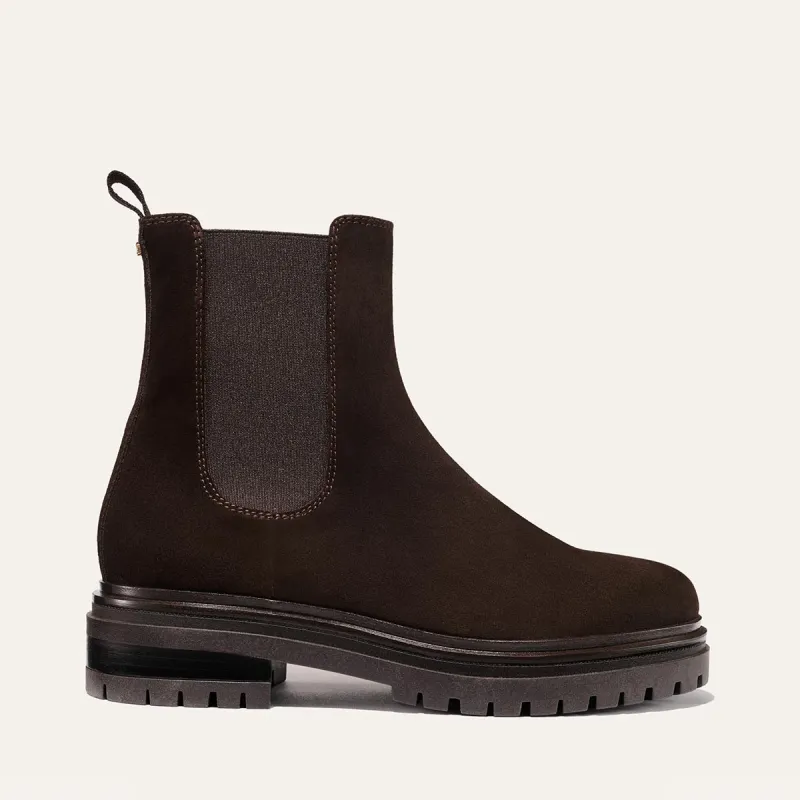 The West Chelsea Boot - Cocoa Suede sold by Margaux