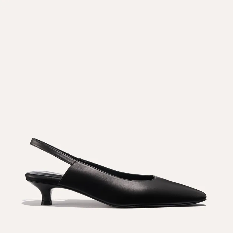 The Sofia Sling - Black Nappa made by Margaux