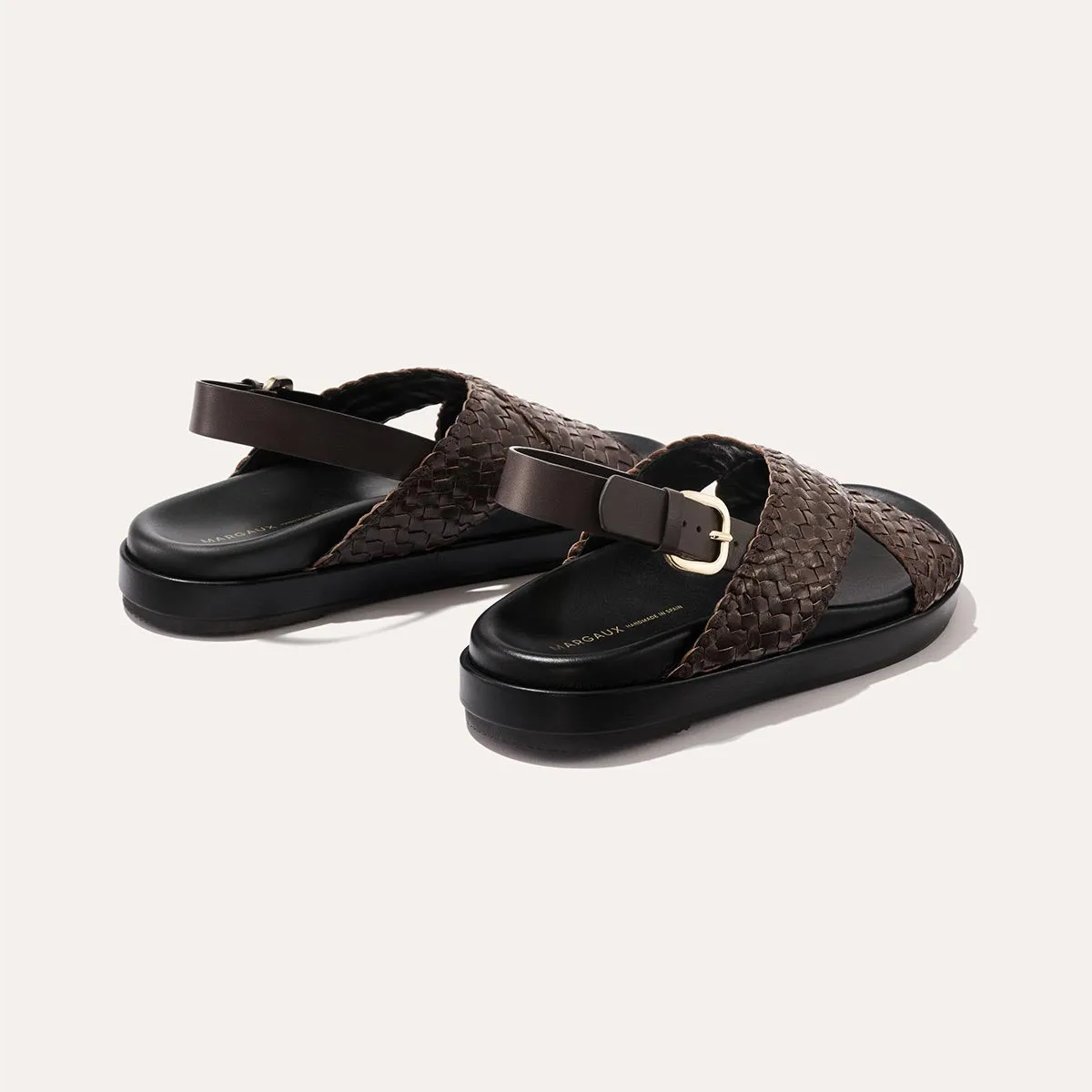 The Petra Sandal - Espresso Woven Leather sold by Margaux product image thumbnail 4