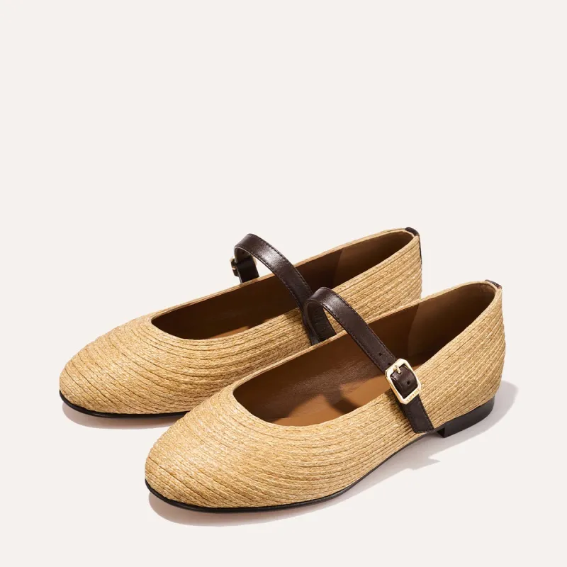The Demi Jane - Natural Raffia sold by Margaux