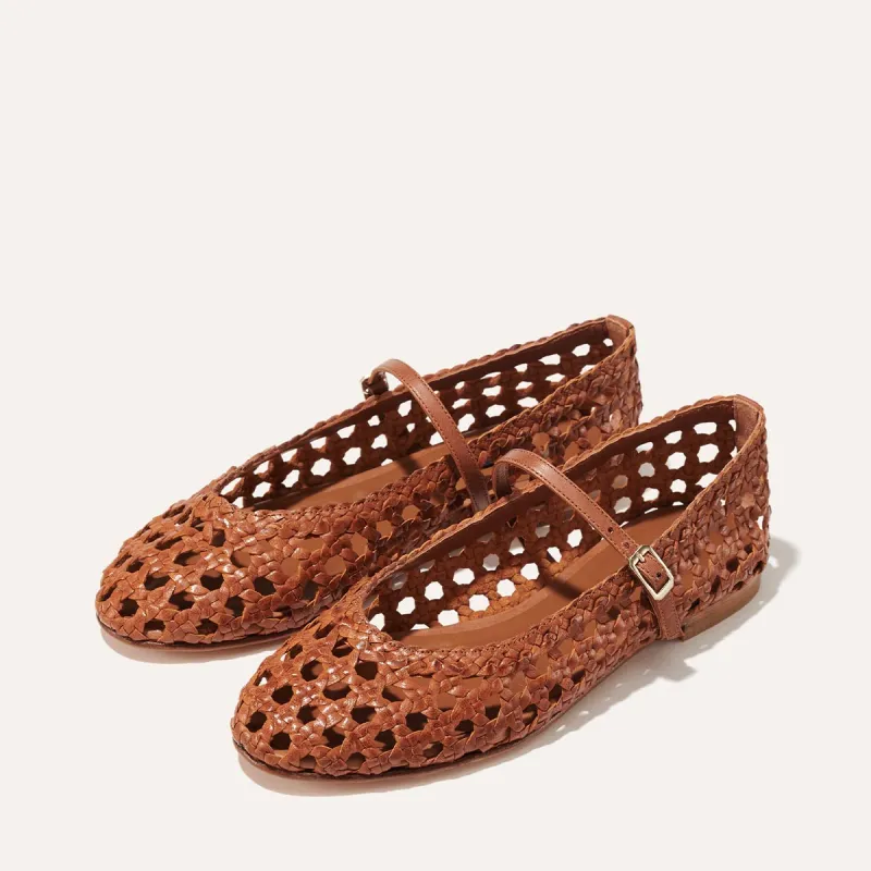 The Demi Jane - Saddle Woven Leather sold by Margaux