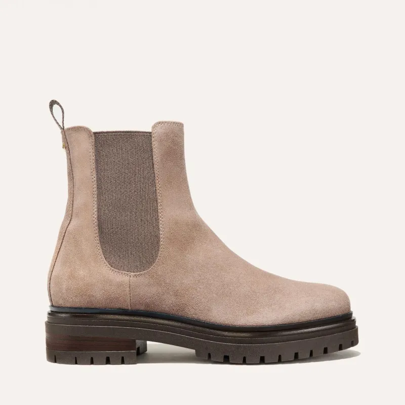 The West Chelsea Boot - Sandstone Suede sold by Margaux