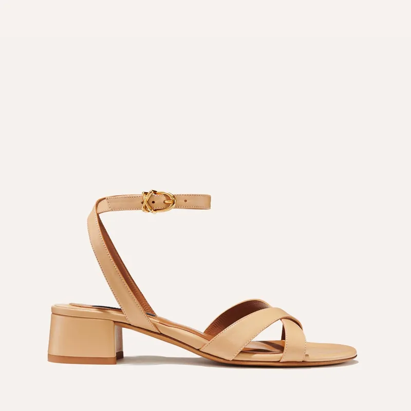 The Lena Sandal - Dune Nappa sold by Margaux