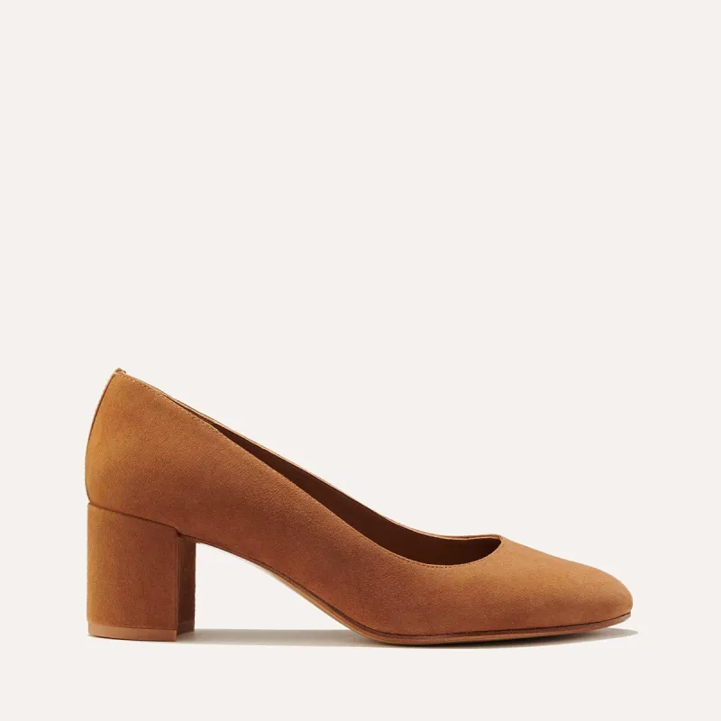 The Heel - Chestnut Suede sold by Margaux