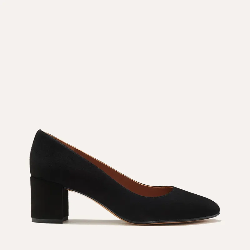 The Heel - Black Suede sold by Margaux