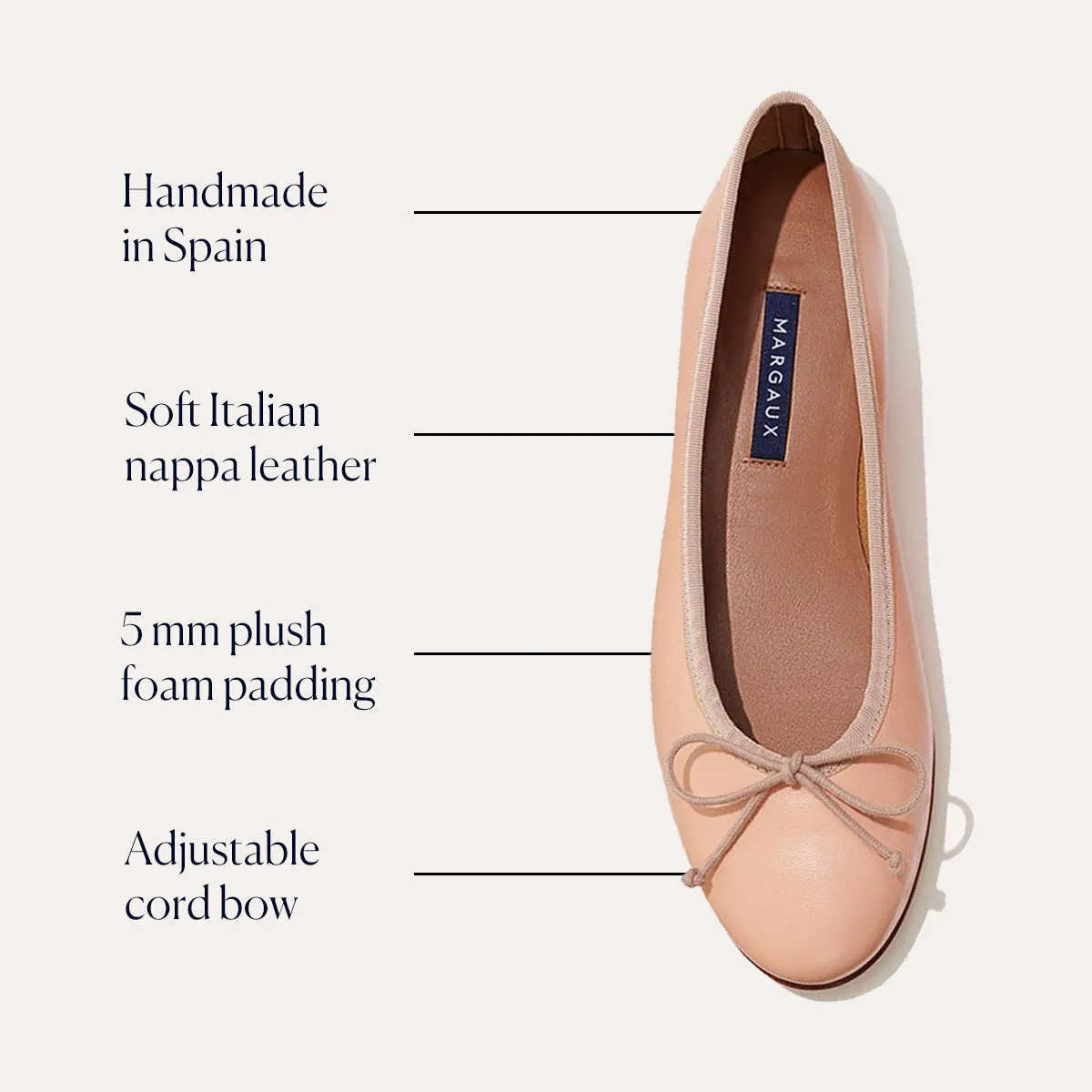 The Demi - Ballet Pink Nappa sold by Margaux product image thumbnail 3