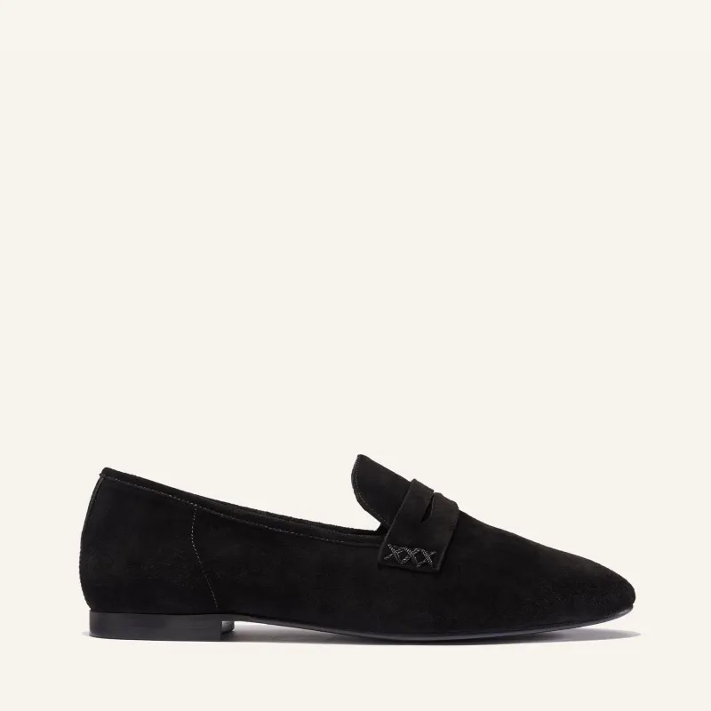 The Penny - Black Suede made by Margaux