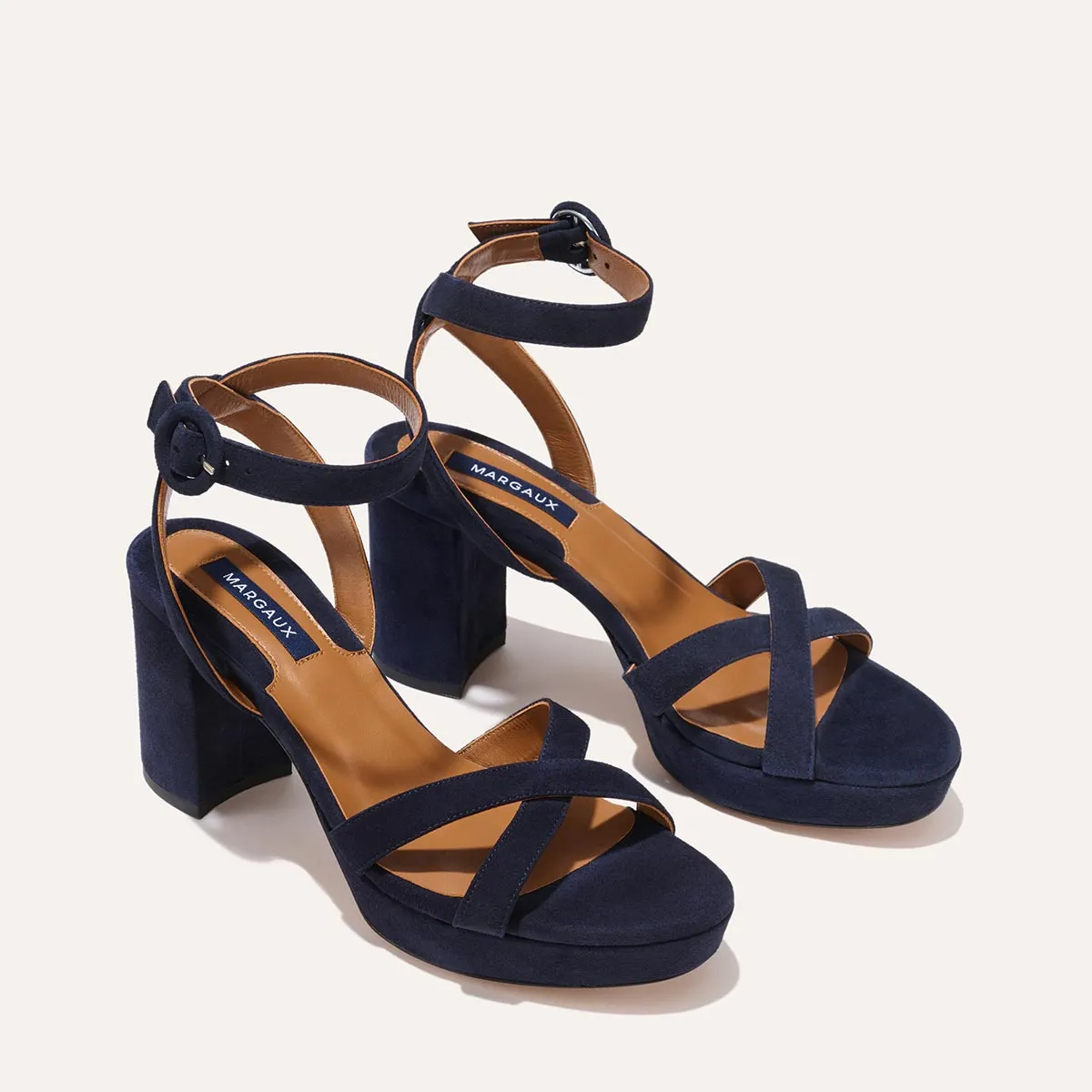 The Platform Sandal - Midnight Suede sold by Margaux product image thumbnail 3