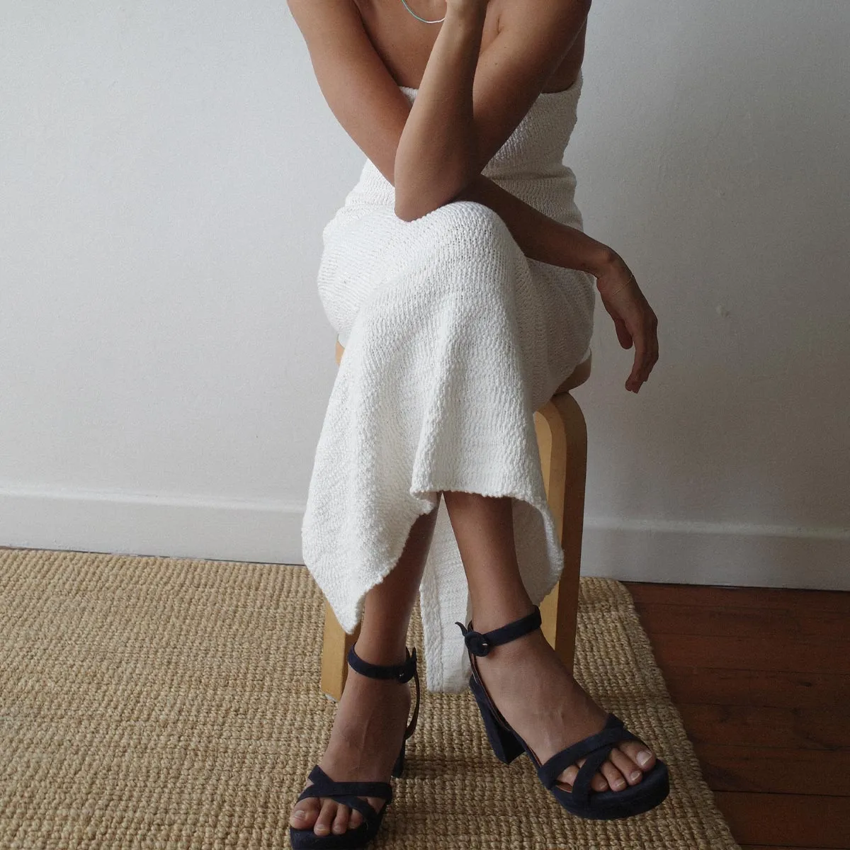 The Platform Sandal - Midnight Suede sold by Margaux product image thumbnail 2