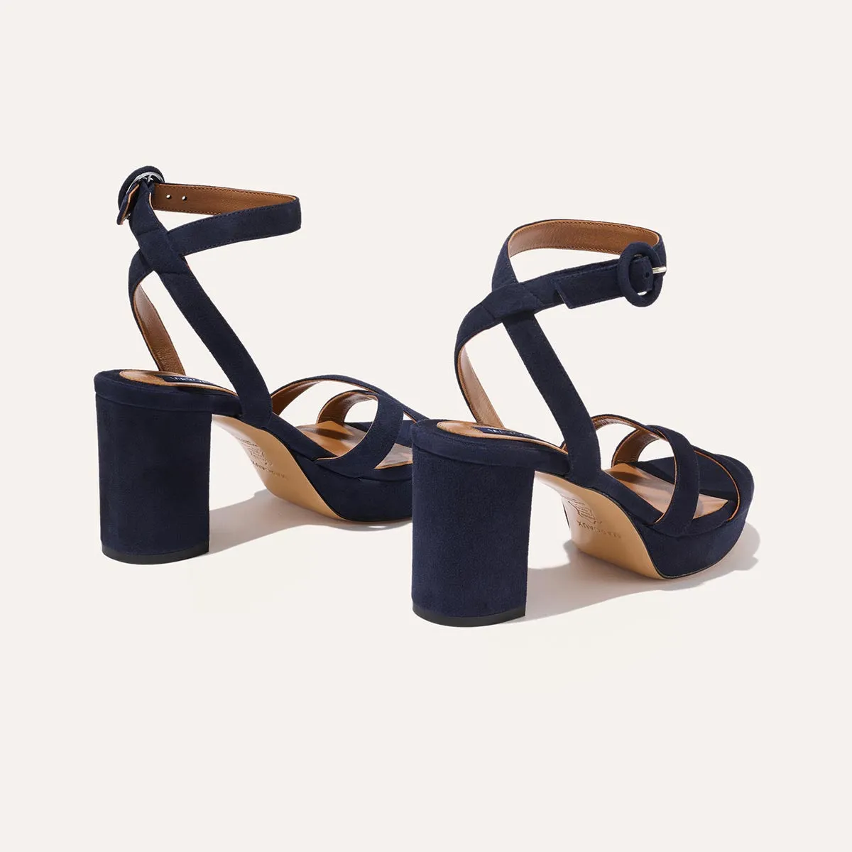 The Platform Sandal - Midnight Suede sold by Margaux product image thumbnail 4