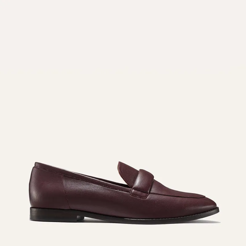 The Andie Loafer - Burgundy Nappa sold by Margaux