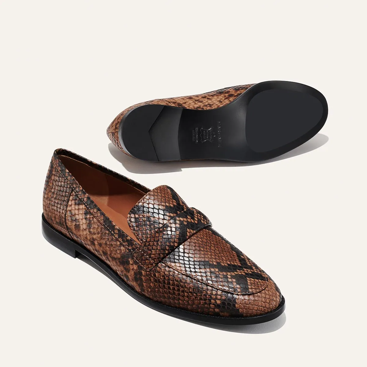 The Andie Loafer - Espresso Python Embossed sold by Margaux product image thumbnail 4