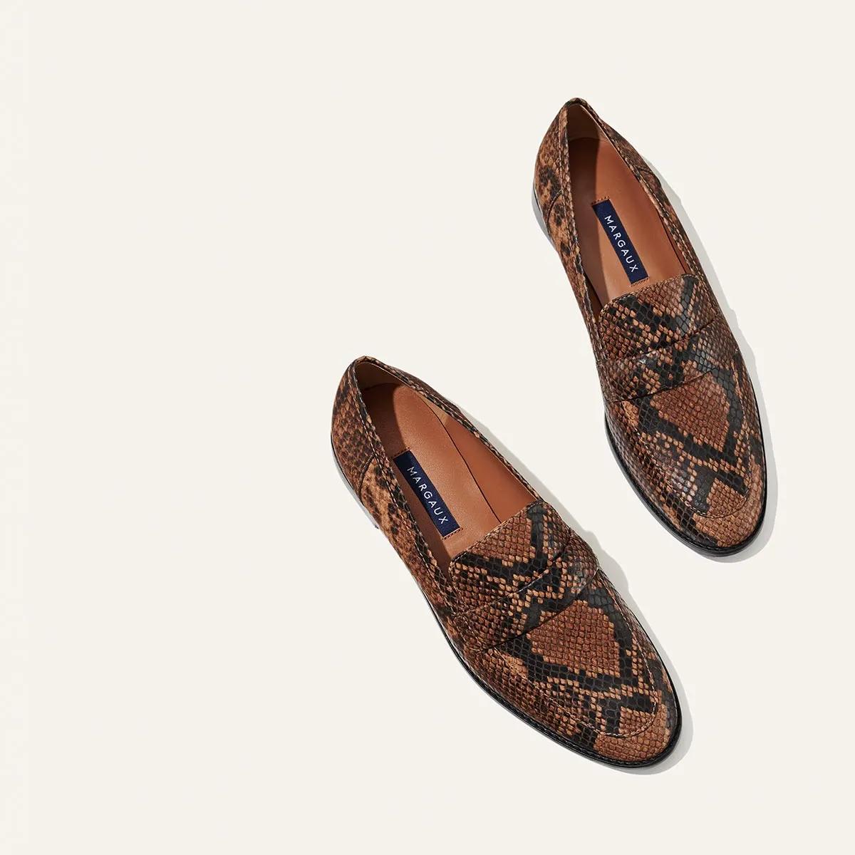 The Andie Loafer - Espresso Python Embossed sold by Margaux product image thumbnail 3