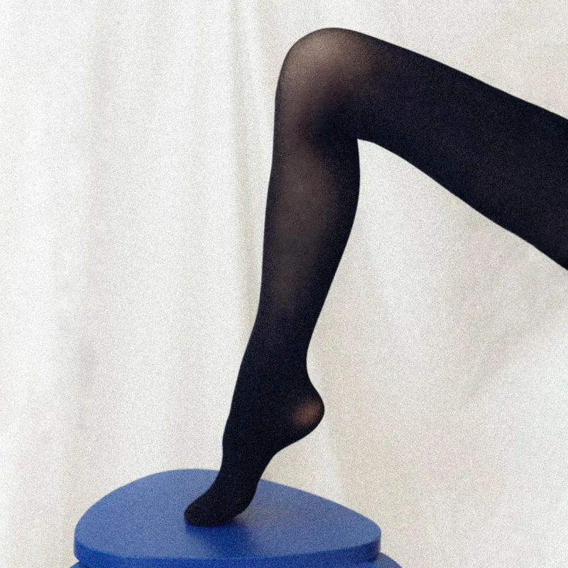 Semi-Sheer Tights - Black sold by Margaux