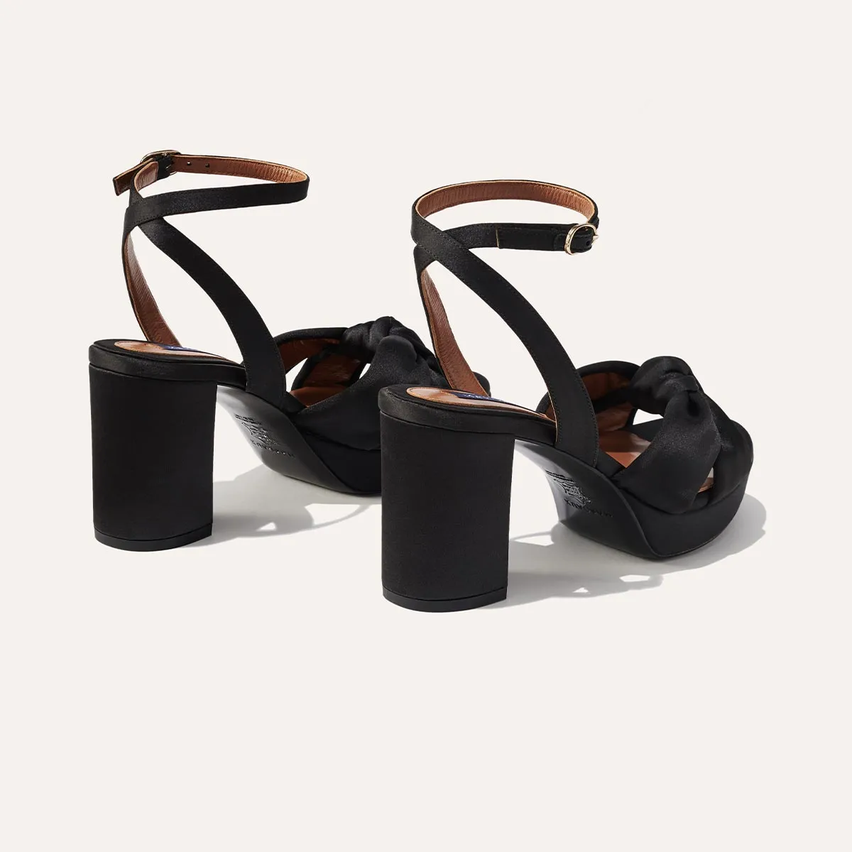 The Carmine Platform - Black Satin sold by Margaux product image thumbnail 3